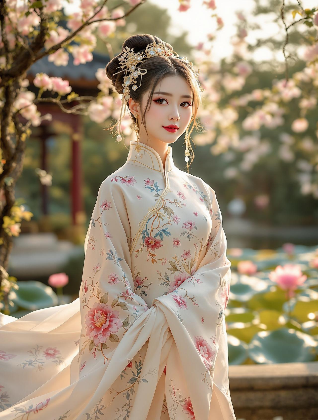 福利cos | 唐装仕女花园写真 福利cos | 唐装仕女花园写真